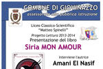 29/04: Presentazione libro Siria MON AMOUR